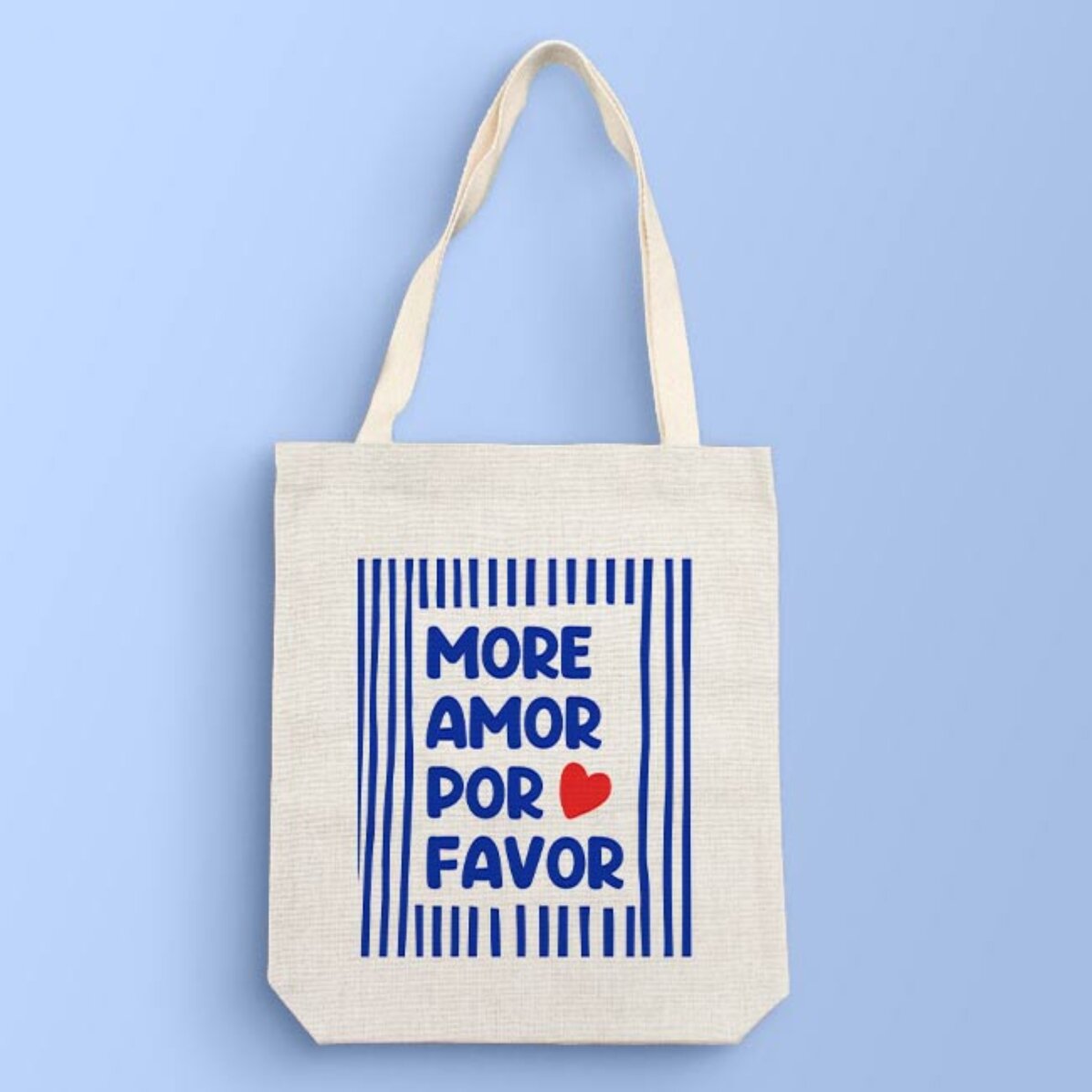 Borsa personalizzata con messaggio - More amor
