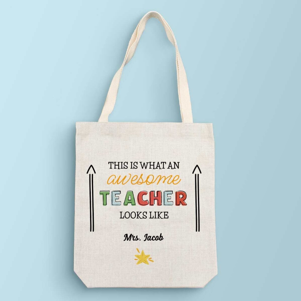 Personalised bag with text - Awesome