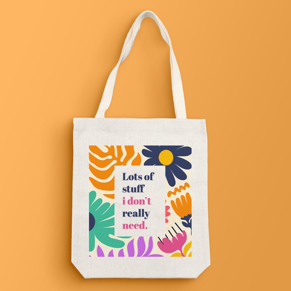Borsa personalizzata con scritta - Flowers