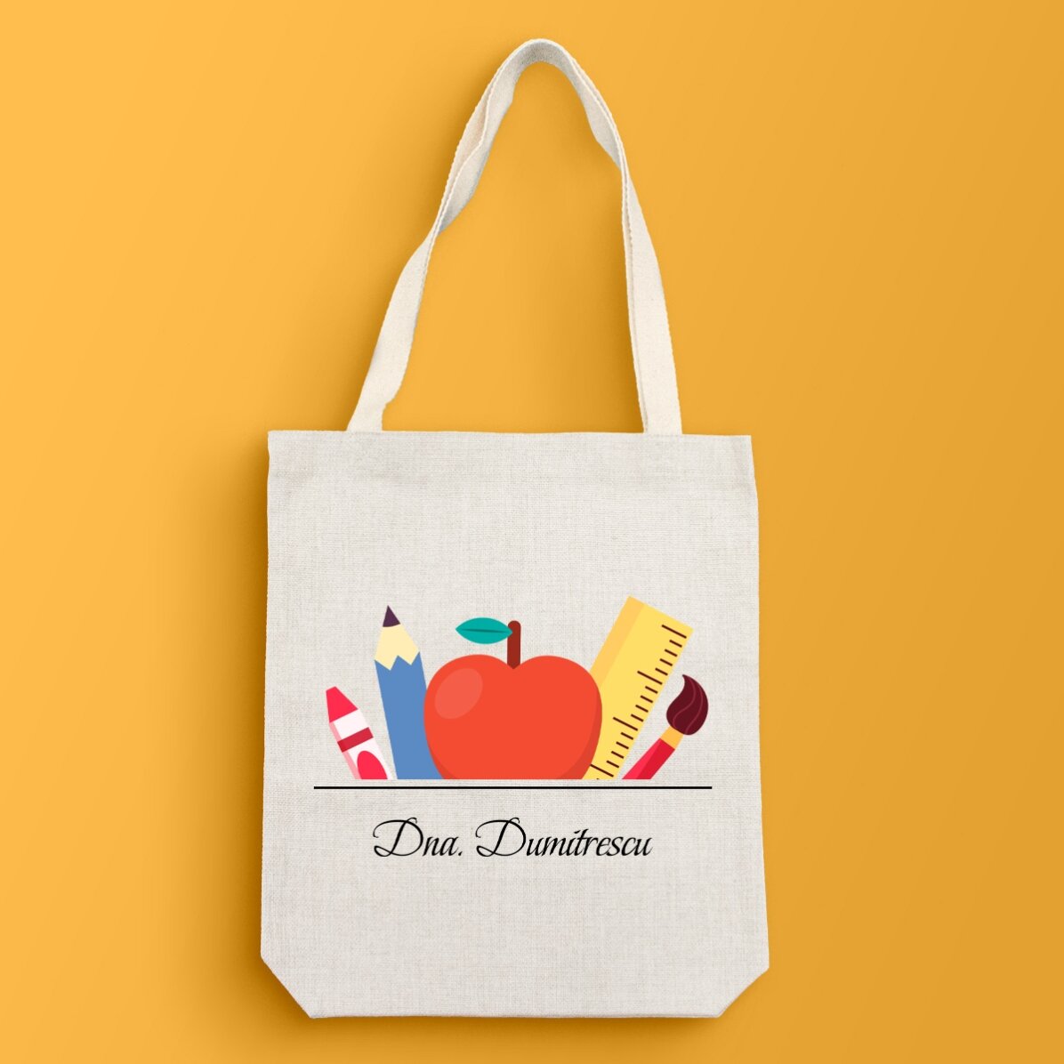 Borsa personalizzata con scritta per insegnanti