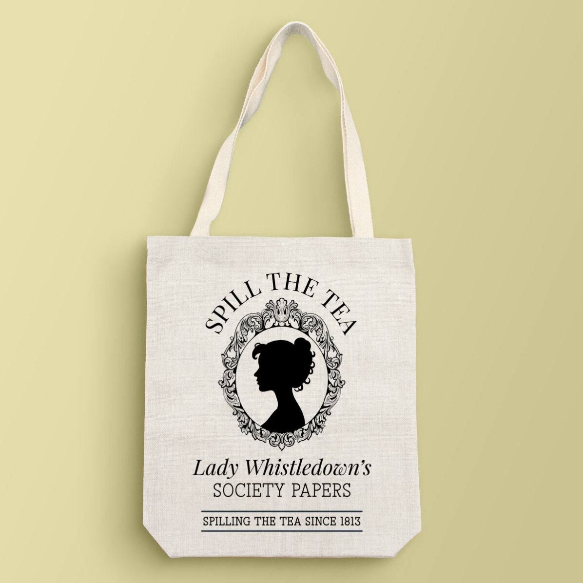 Borsa personalizzata con scritta - Spill the tea