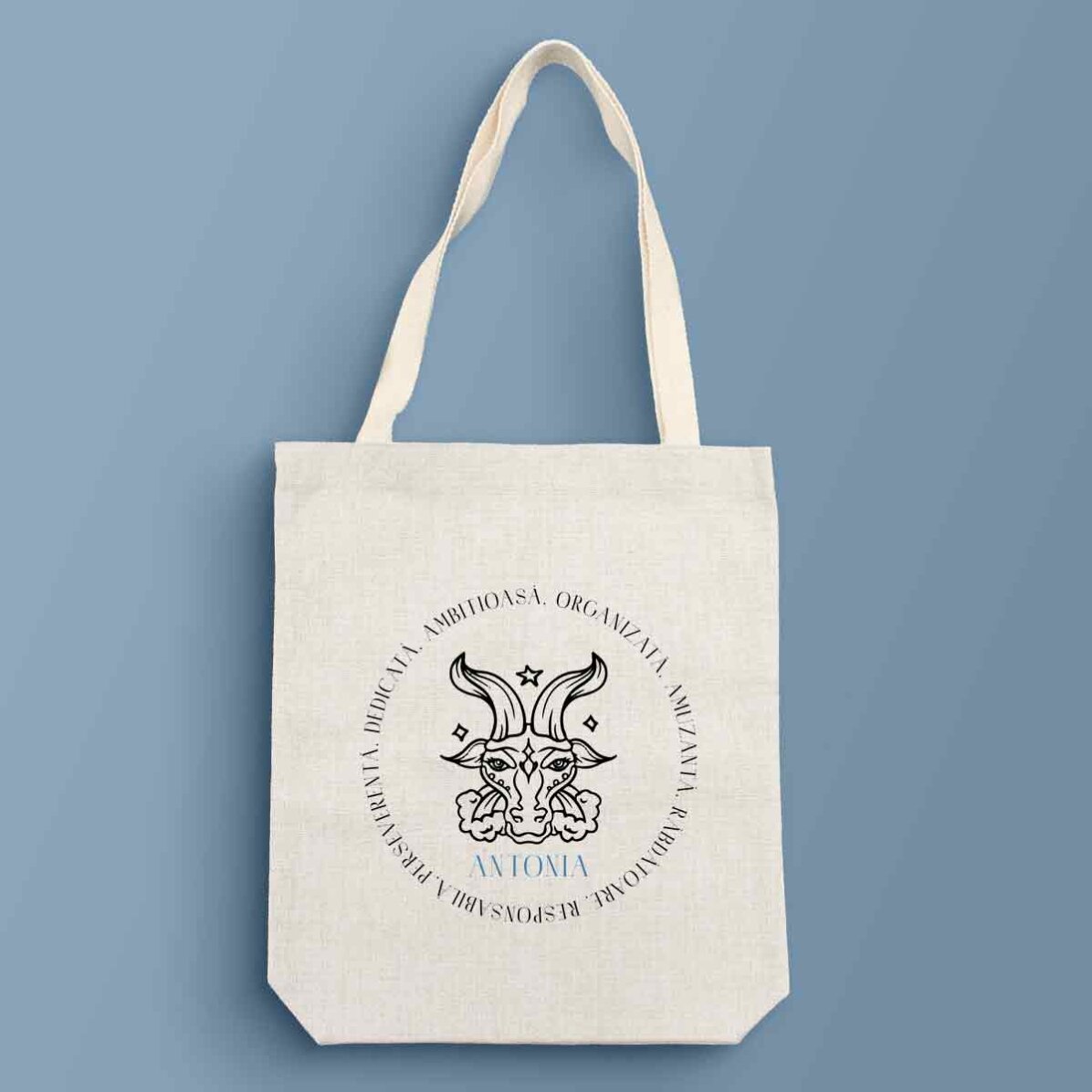 Borsa personalizzata con scritta - Segno zodiacale Capricorno