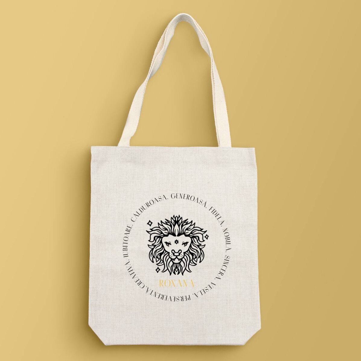 Borsa personalizzata con scritta - Segno zodiacale Leone