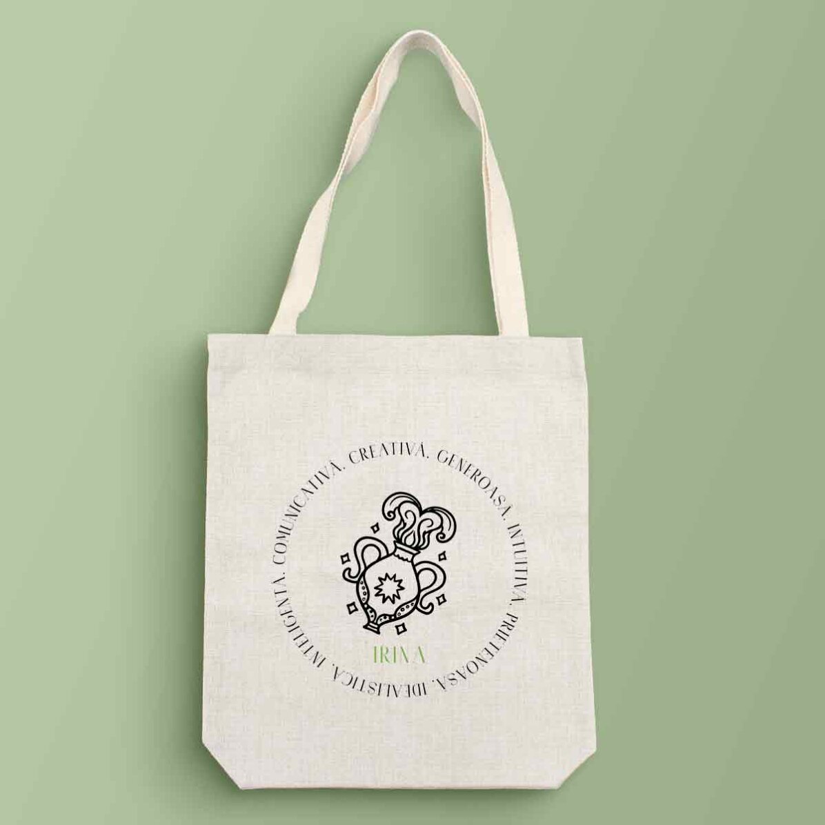 Borsa personalizzata con scritta - Segno zodiacale dell