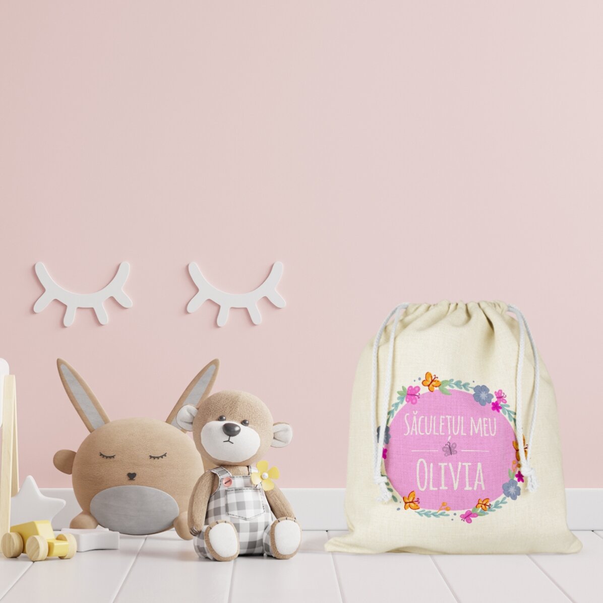Borsetta media personalizzata con nome - Bambina