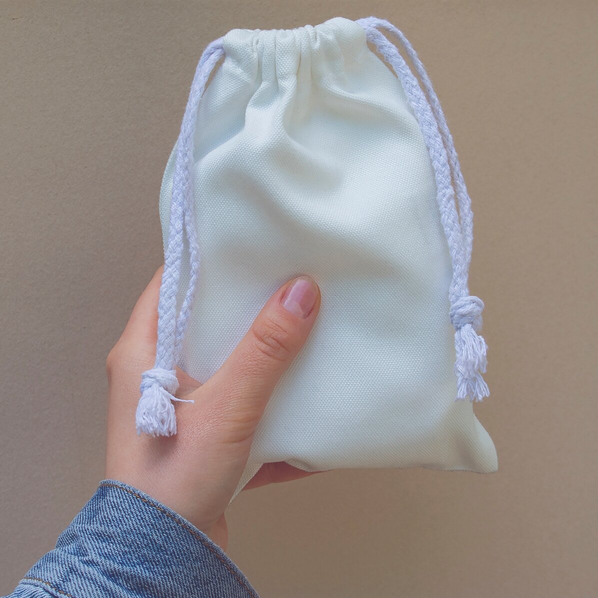 Piccolo sacchetto regalo personalizzato con messaggio