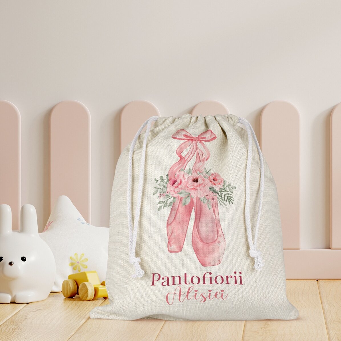 Sacchetto personalizzato con scritta per la scuola dell