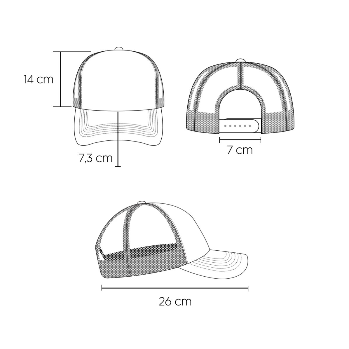 Cappellino personalizzato con messaggio - I love...