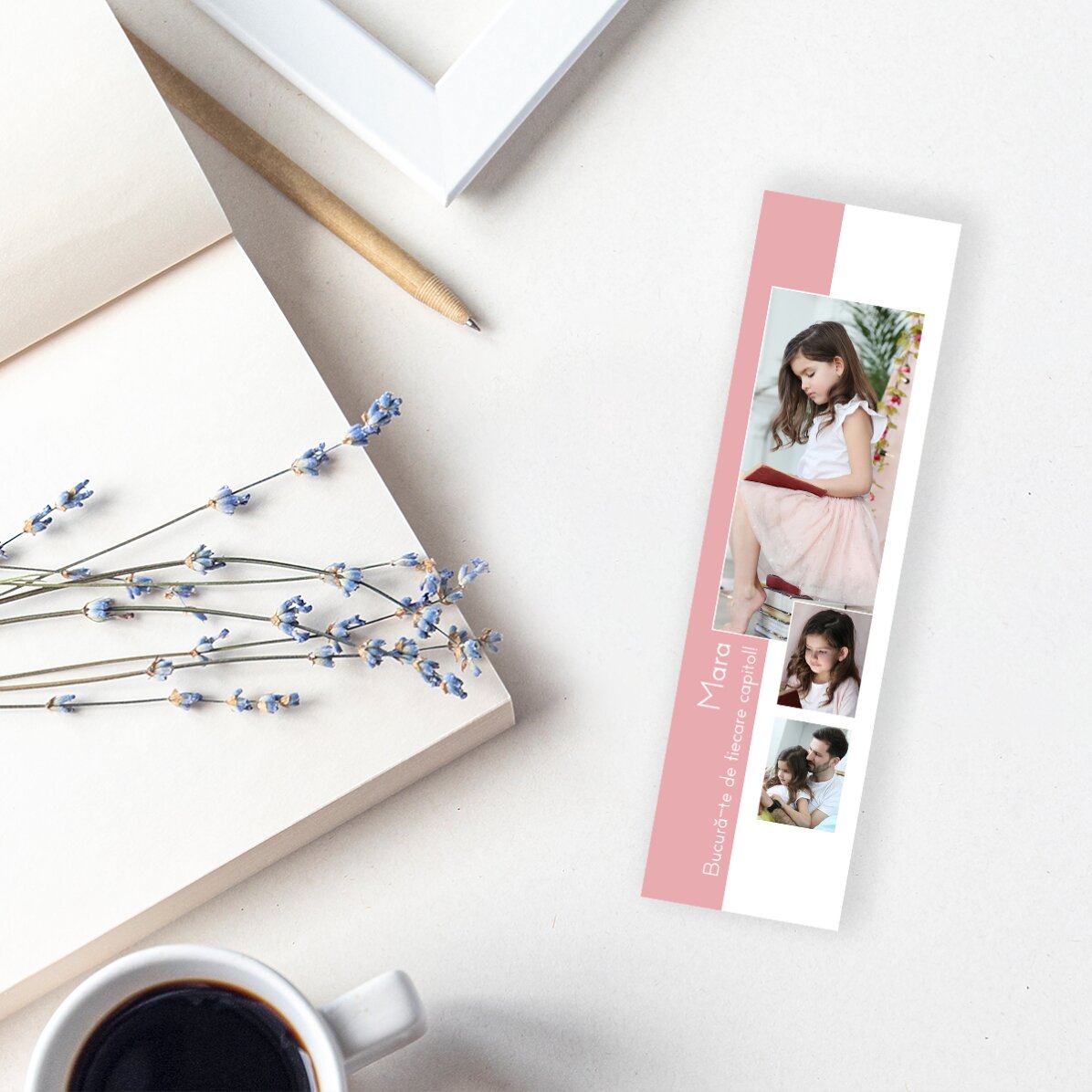 Segnalibro personalizzato con 3 foto e testo - You are special