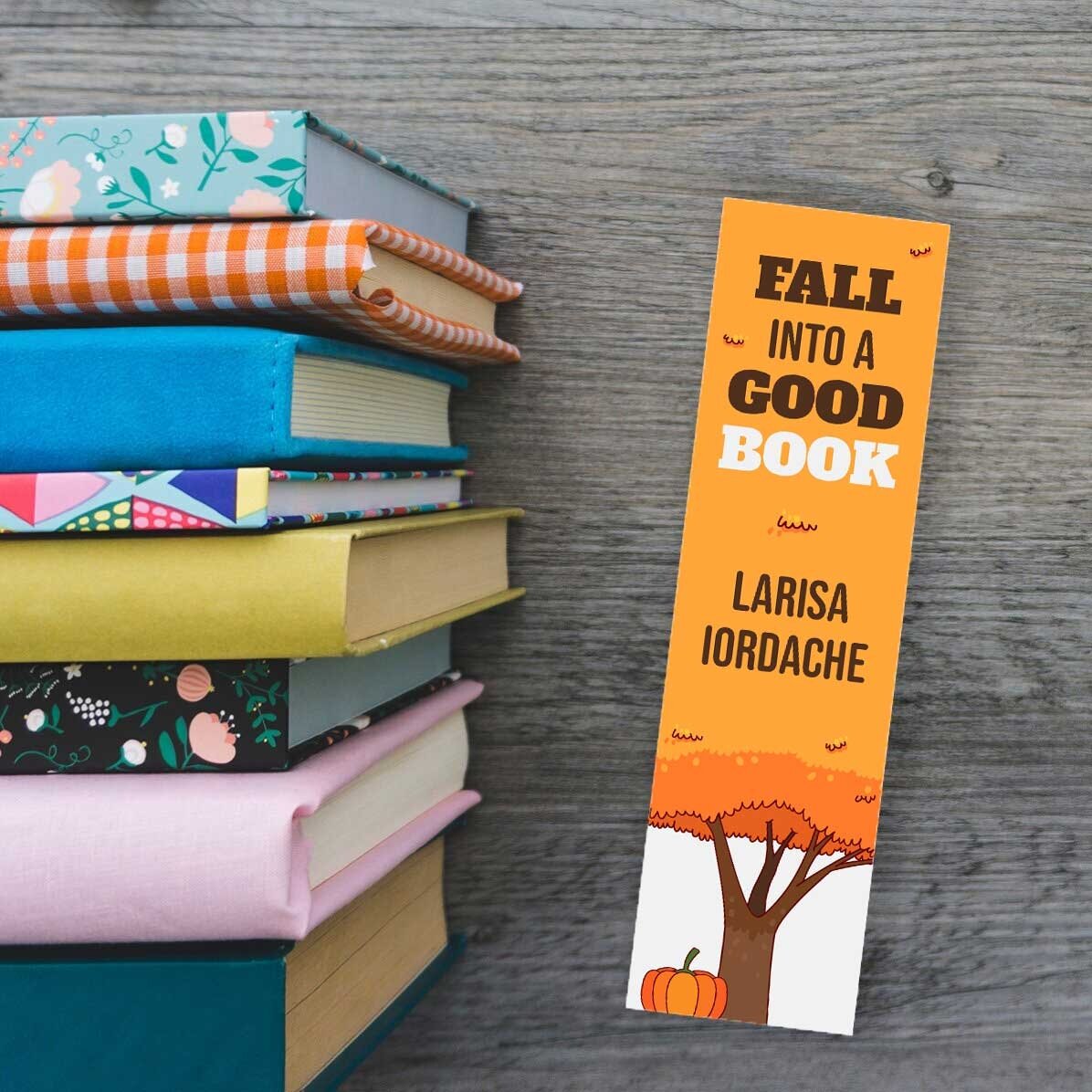 Segnalibro personalizzato con messaggio - Autunno