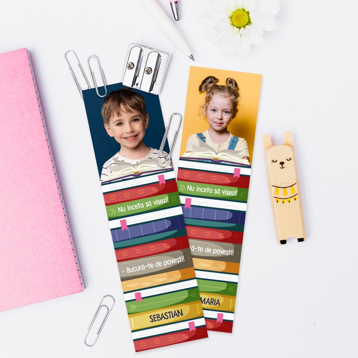 Segnalibro personalizzato con foto e testo - Amante dei libri