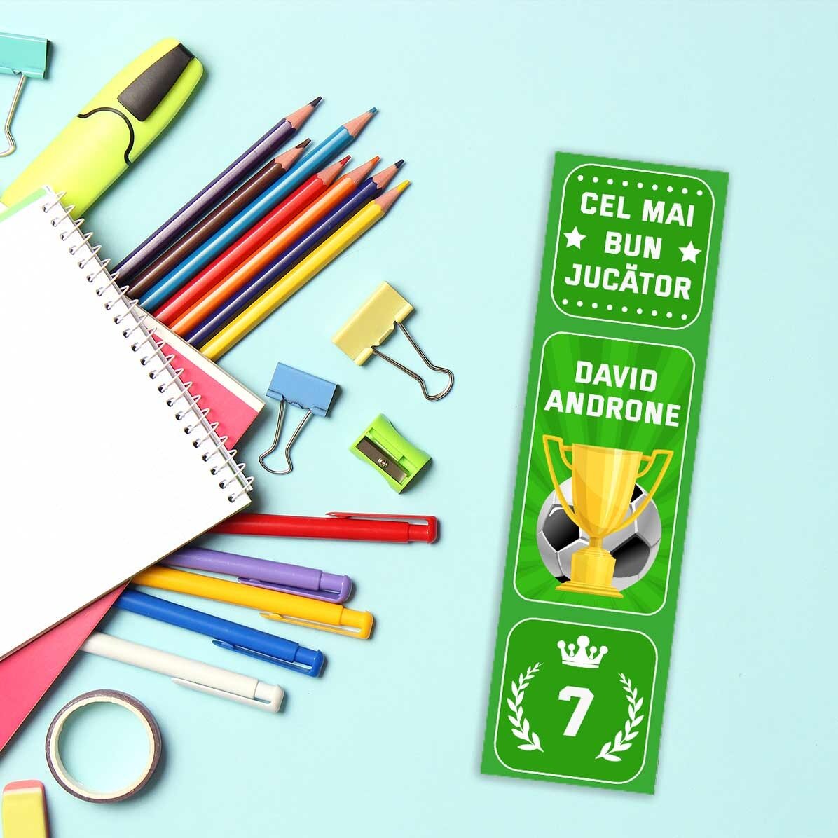 Segnalibro personalizzato con testo - Calcio