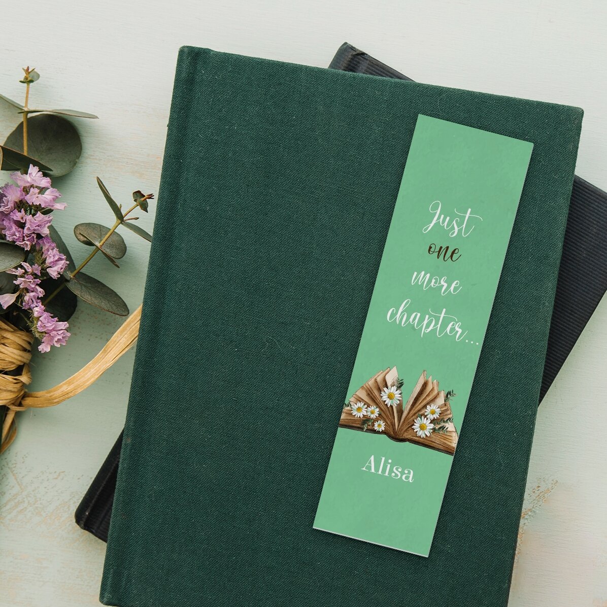 Segnalibro personalizzato con testo - Just one more chapter