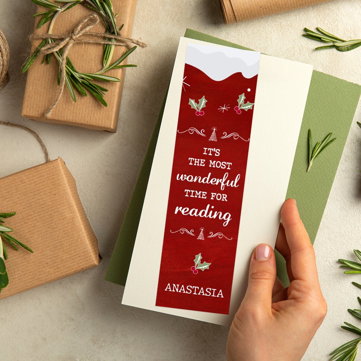 Segnalibro personalizzato con testo - Most wonderful time