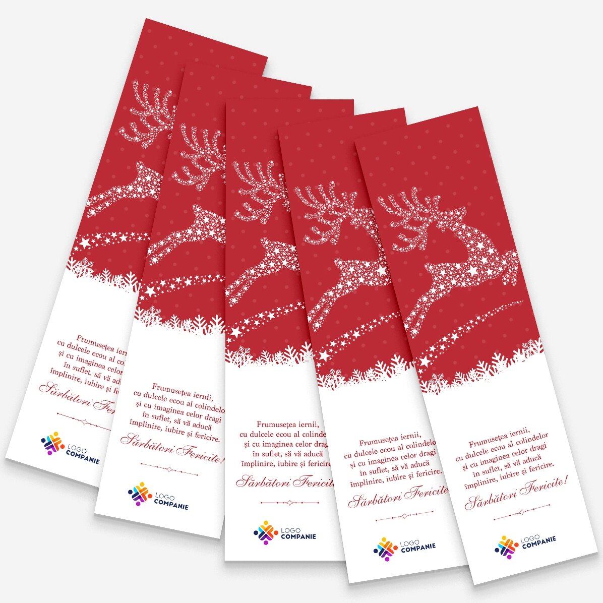 Segnalibro personalizzato con testo e logo - La magia del Natale
