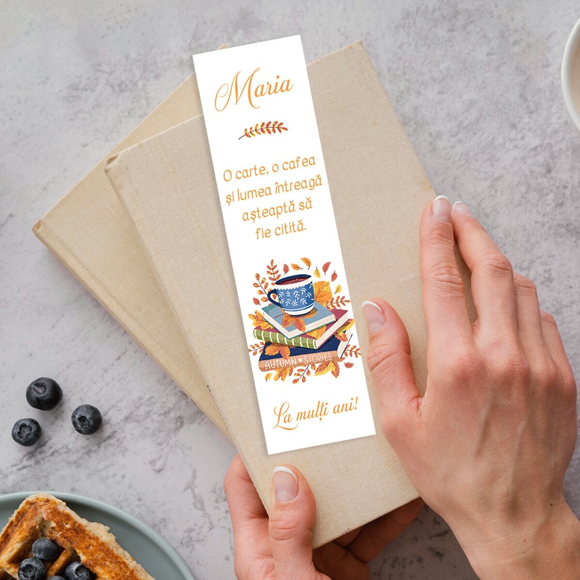 Segnalibro personalizzato con testo - Autunno
