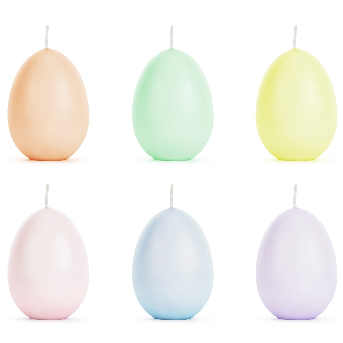 Set di 6 candele - Uova di Pasqua