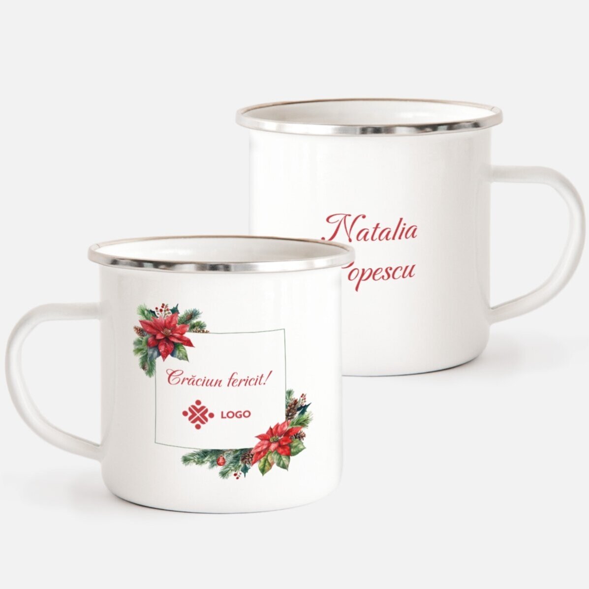 Set regalo di Natale personalizzato con logo e messaggio - Natale