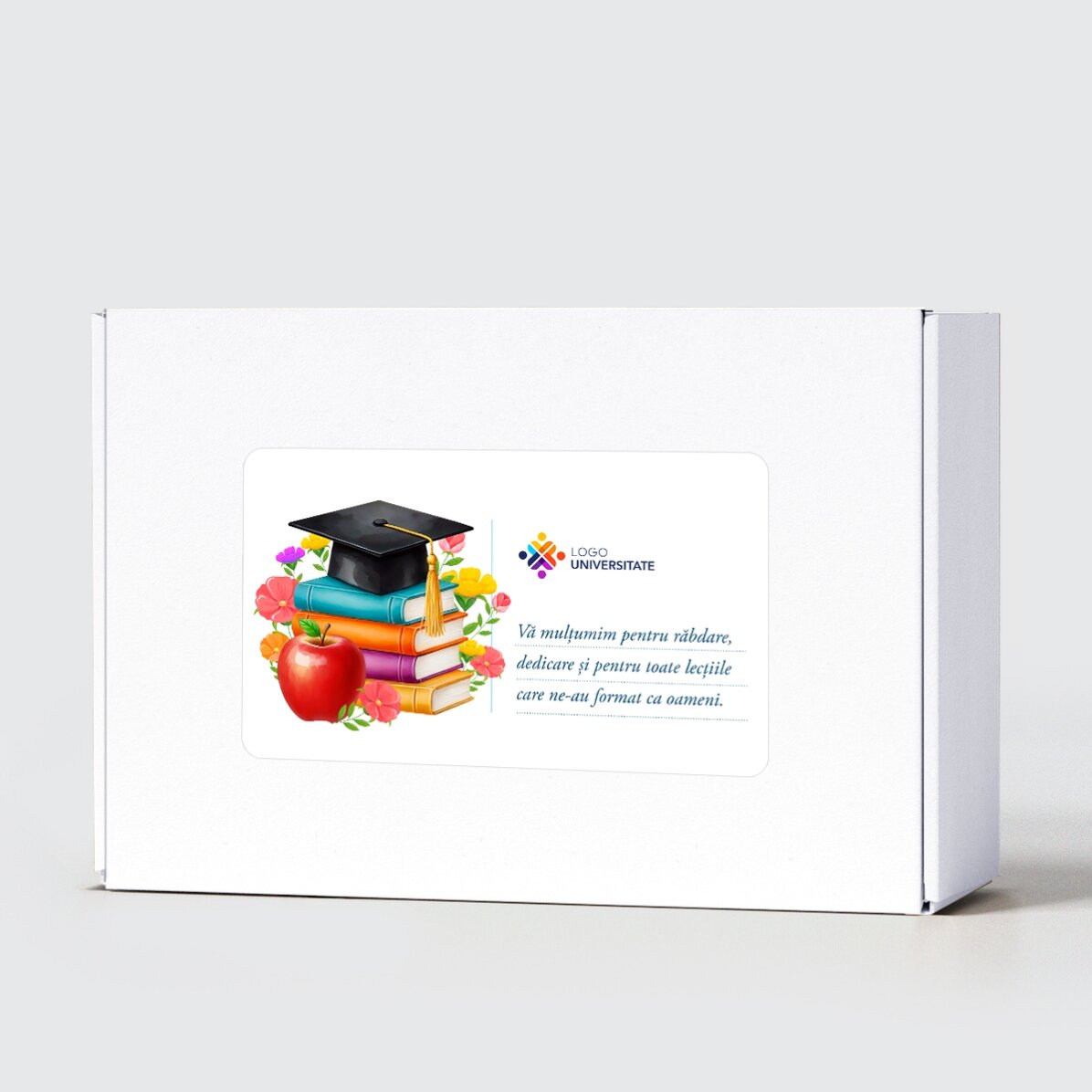 Set regalo per insegnanti personalizzato con messaggio e logo