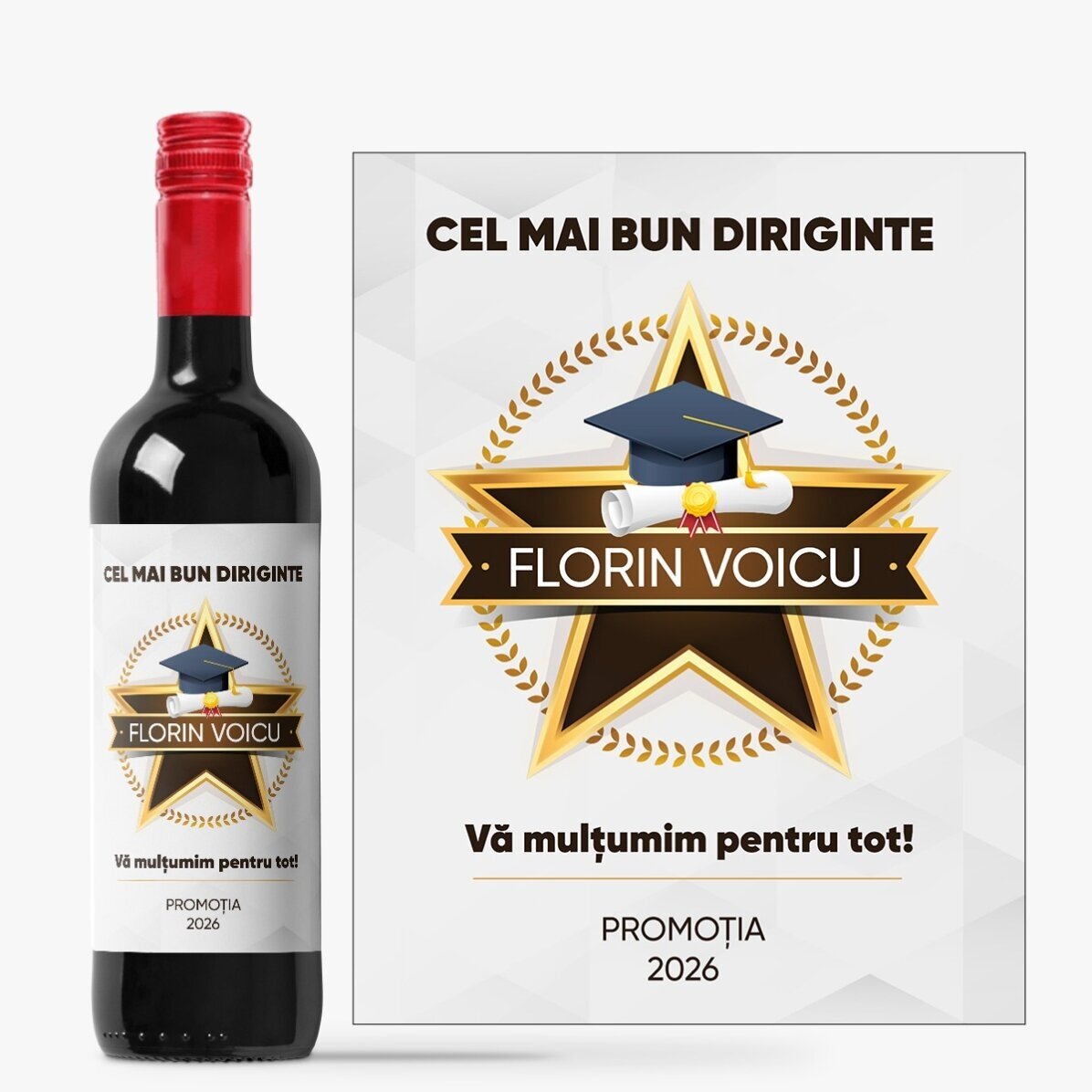 Set regalo per insegnanti/responsabili di classe - Diploma di fine studi