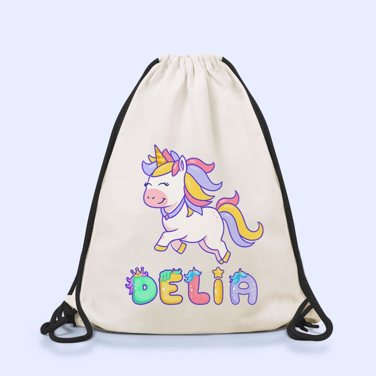 Set personalizzato per la scuola materna o elementare – Unicorno