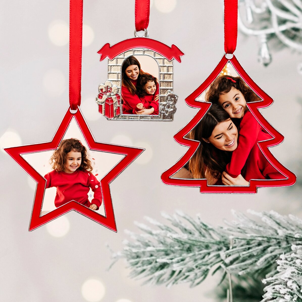 Set di 3 decorazioni per l