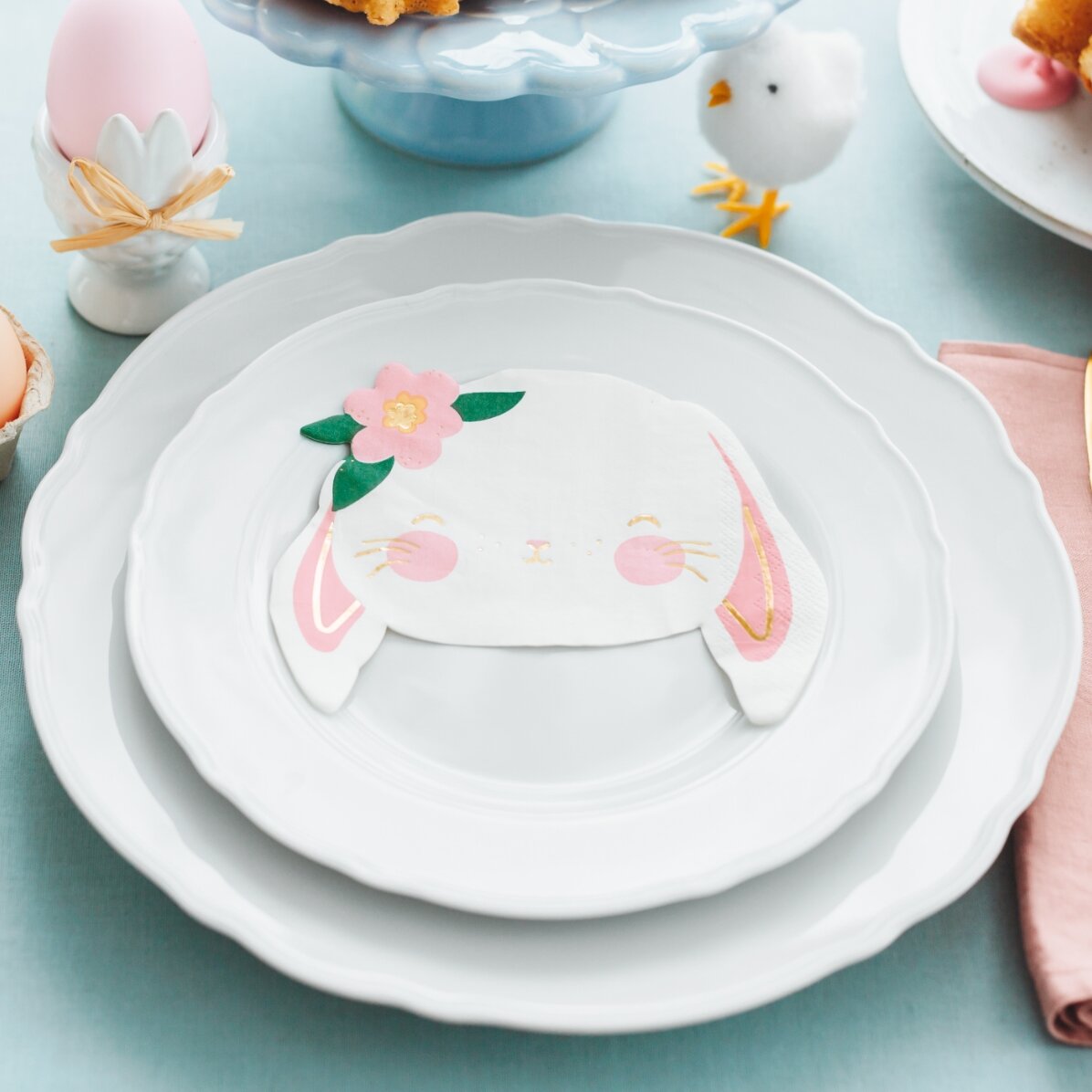 Set di 20 tovaglioli decorativi - Bunny