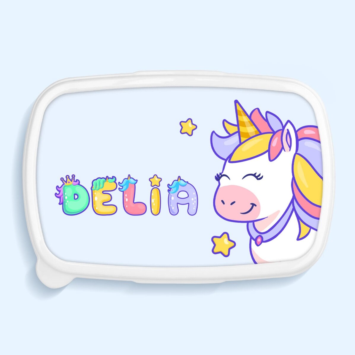 Set personalizzato per la scuola materna o elementare – Unicorno