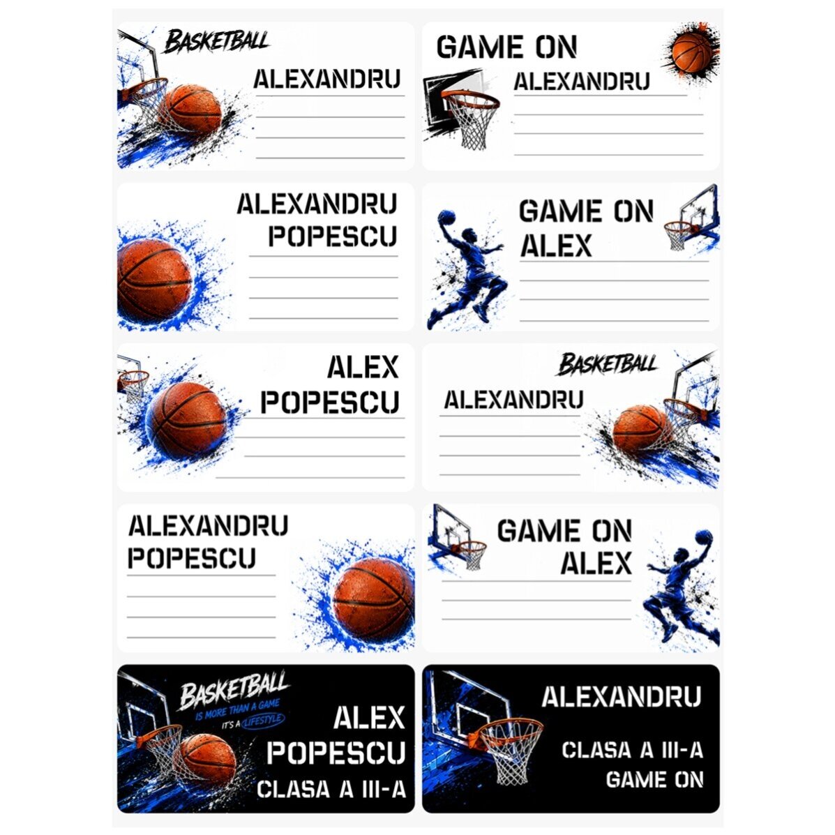 Set personalizzato per la scuola - Pallacanestro