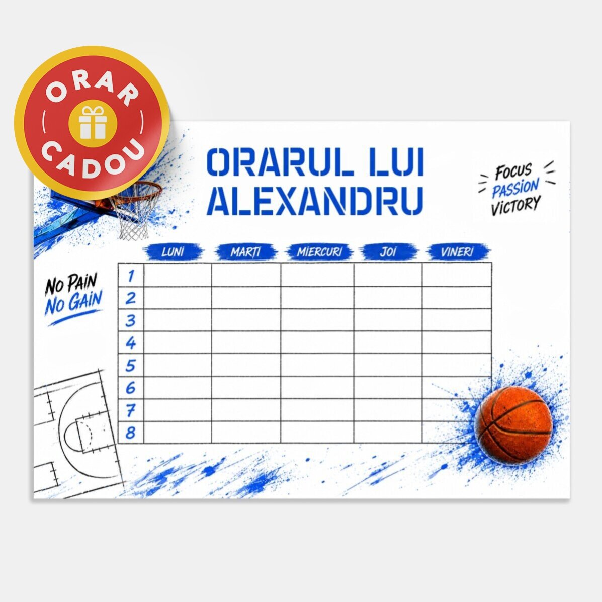 Set personalizzato per la scuola - Pallacanestro