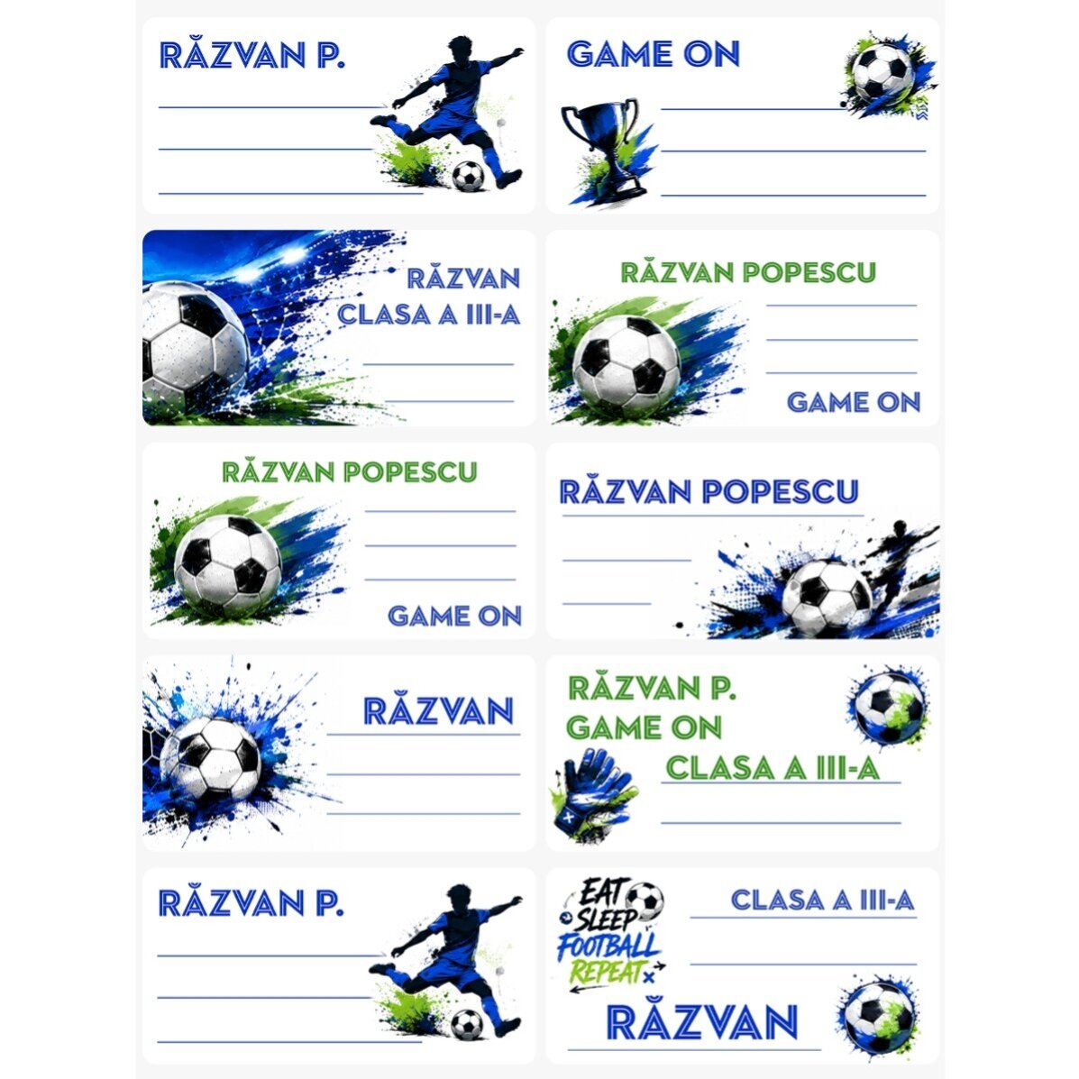 Set personalizzato per la scuola - Calcio