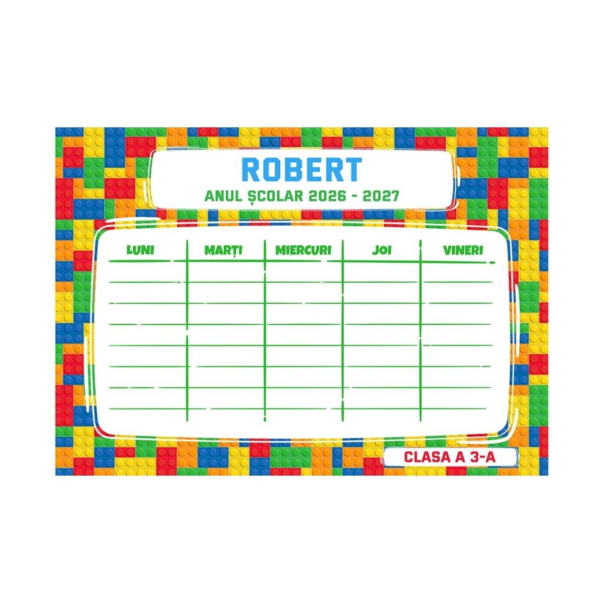 Set personalizzato per la scuola – Lego