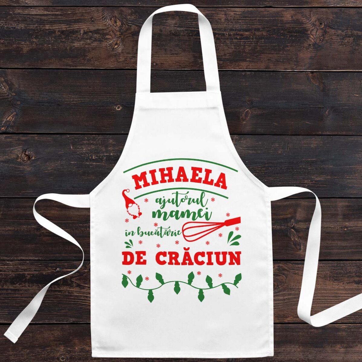 Calzetta natalizia personalizzata per bambini con scritta - Natale in cucina
