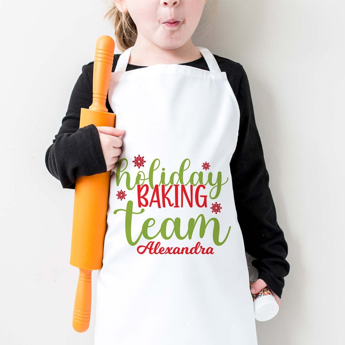 Saccapasta personalizzata per bambini con scritta - Holiday baking team