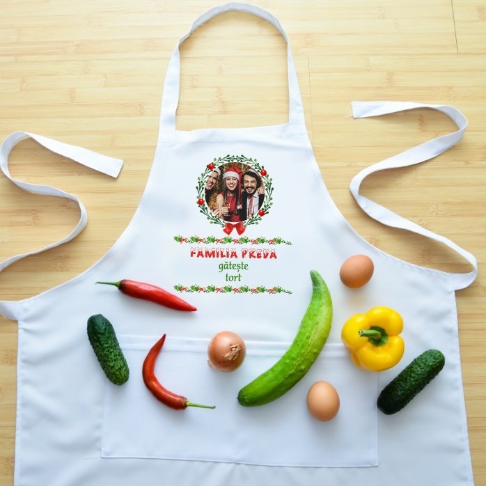 Set personalizzato di Natale - La famiglia cucina