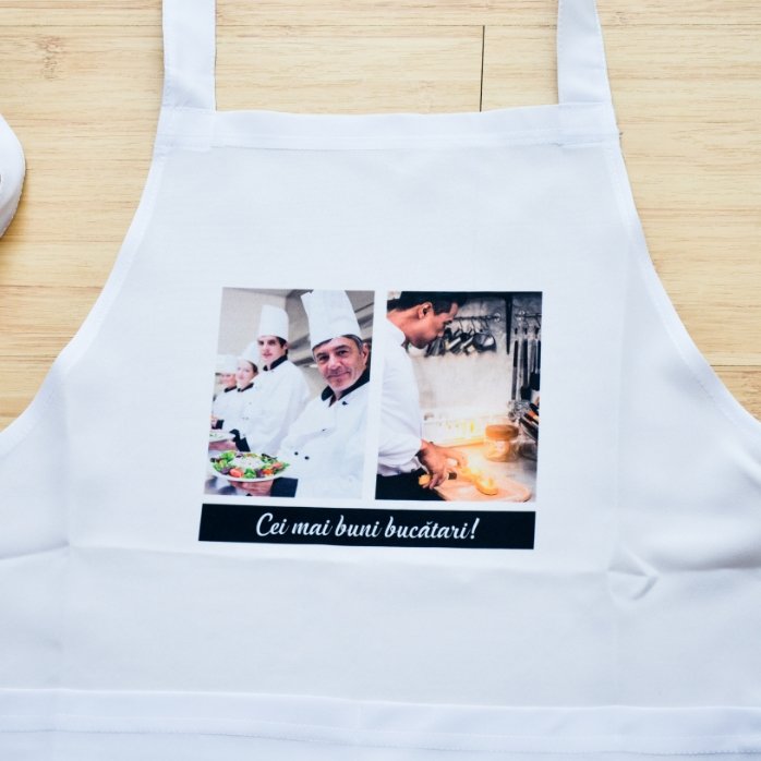 Set personalizzato con due foto e un testo