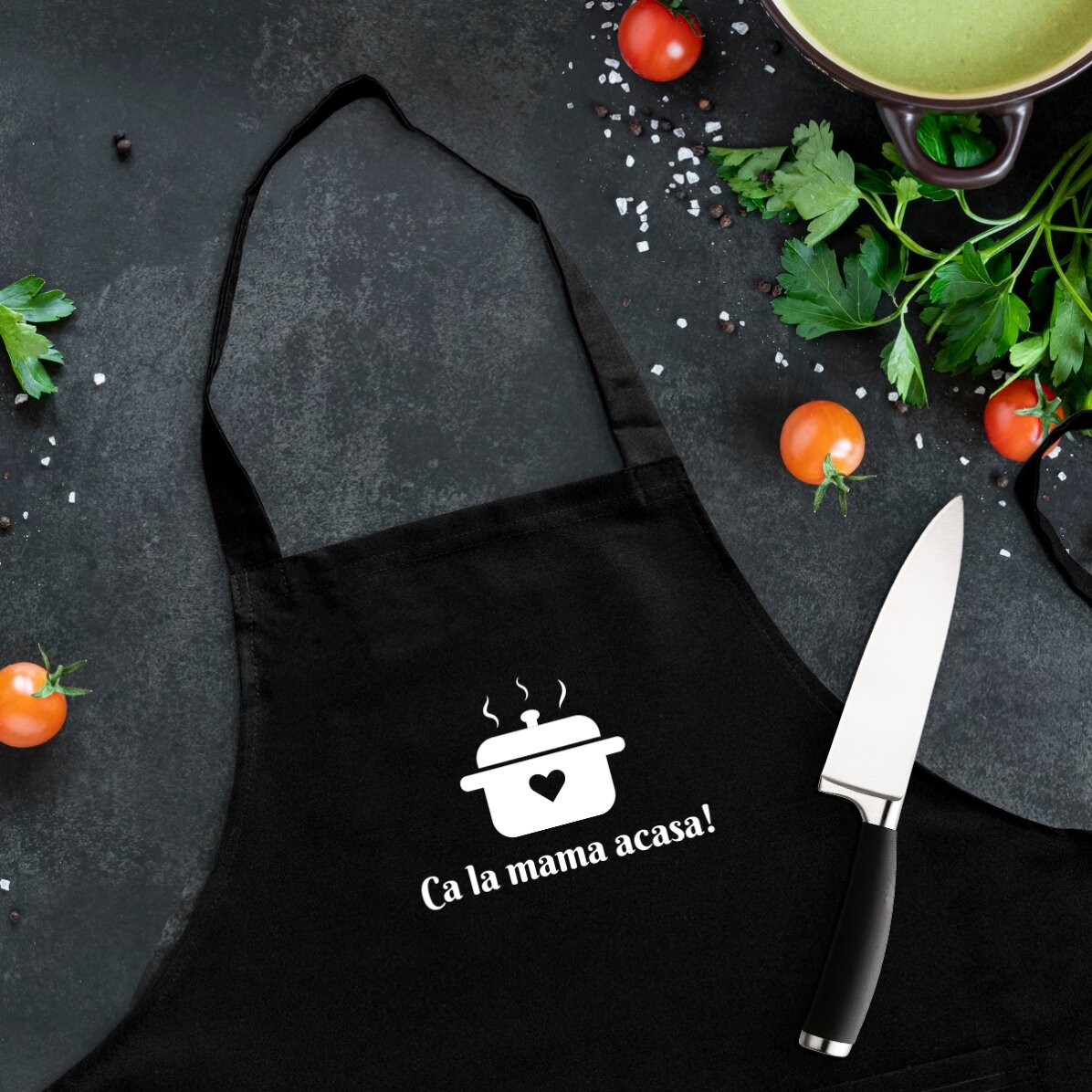 Set personalizzato con scritta - Come a casa della mamma!