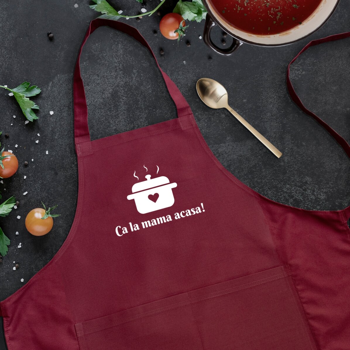 Set personalizzato con scritta - Come a casa della mamma!