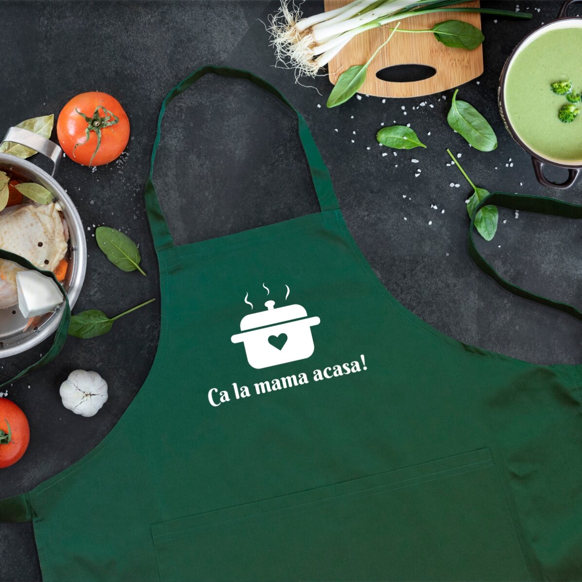 Set personalizzato con scritta - Come a casa della mamma!