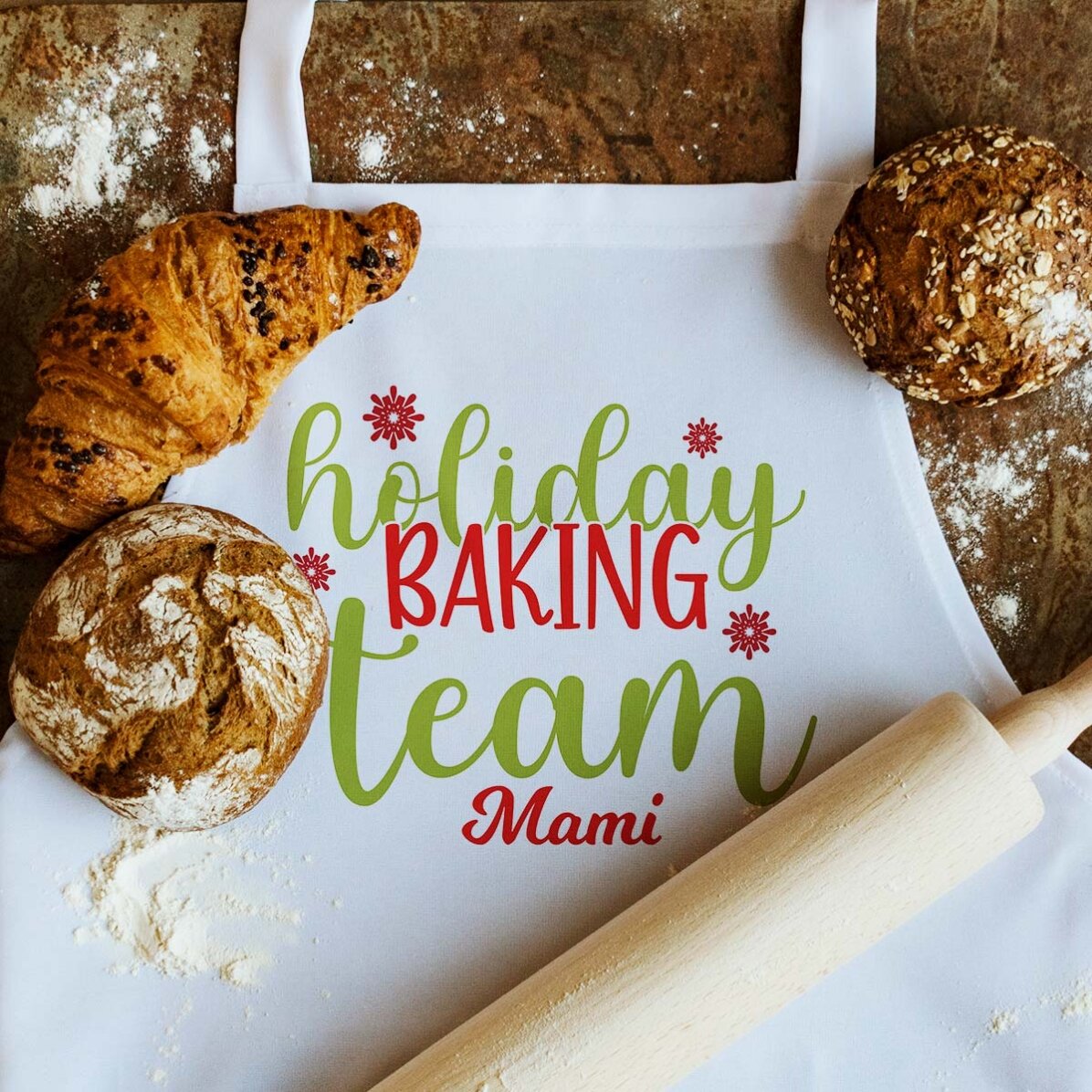 Set personalizzato con testo - Holiday baking team