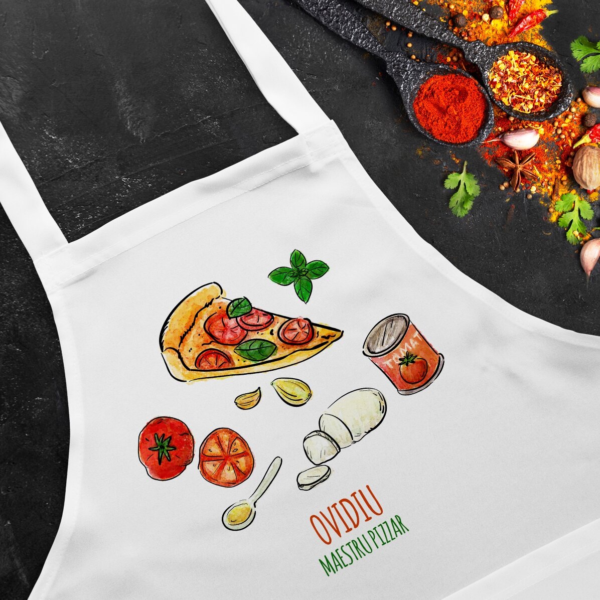 Grembiule personalizzato - Maestru Pizzar