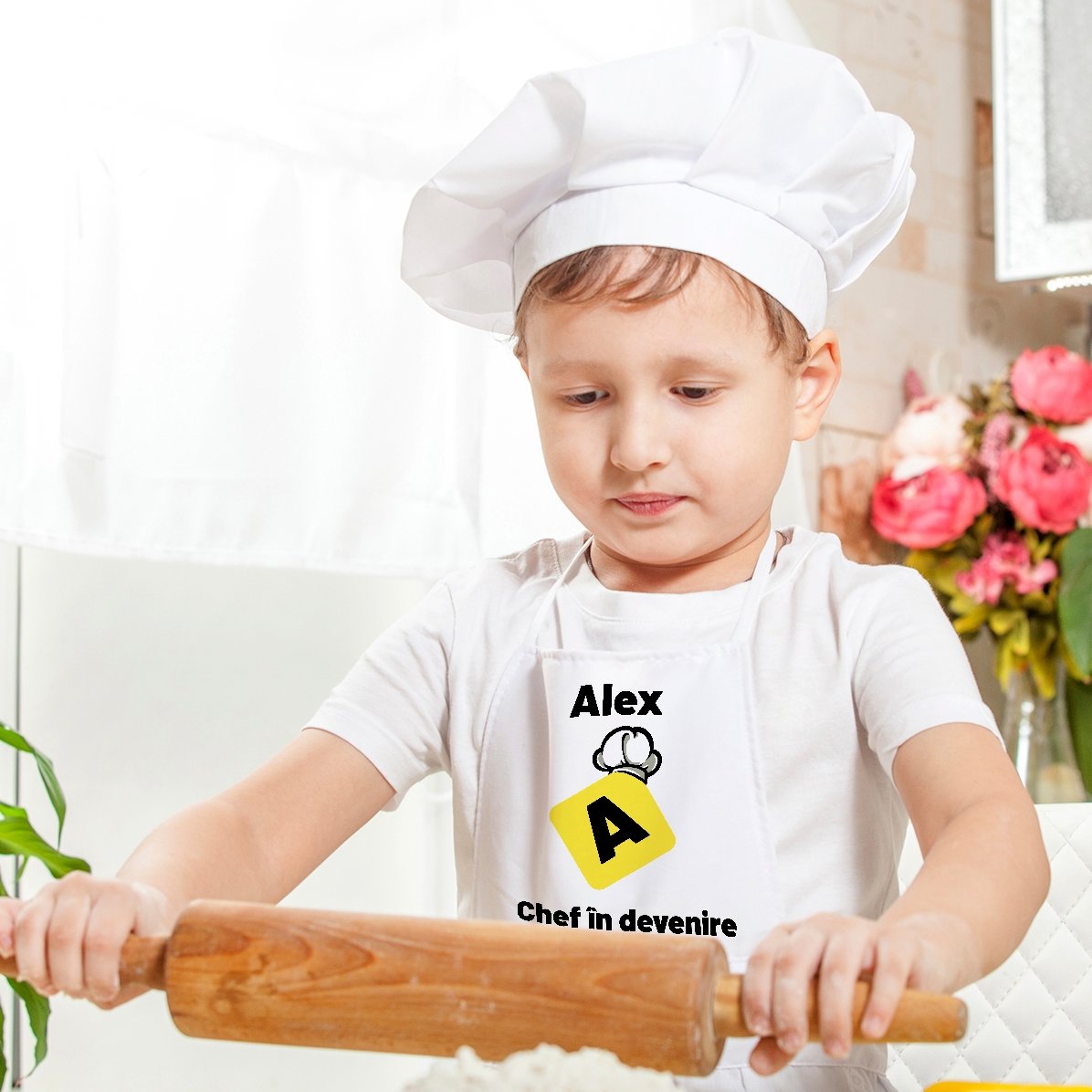 T-shirt personalizzata per bambini con scritta - Chef in erba