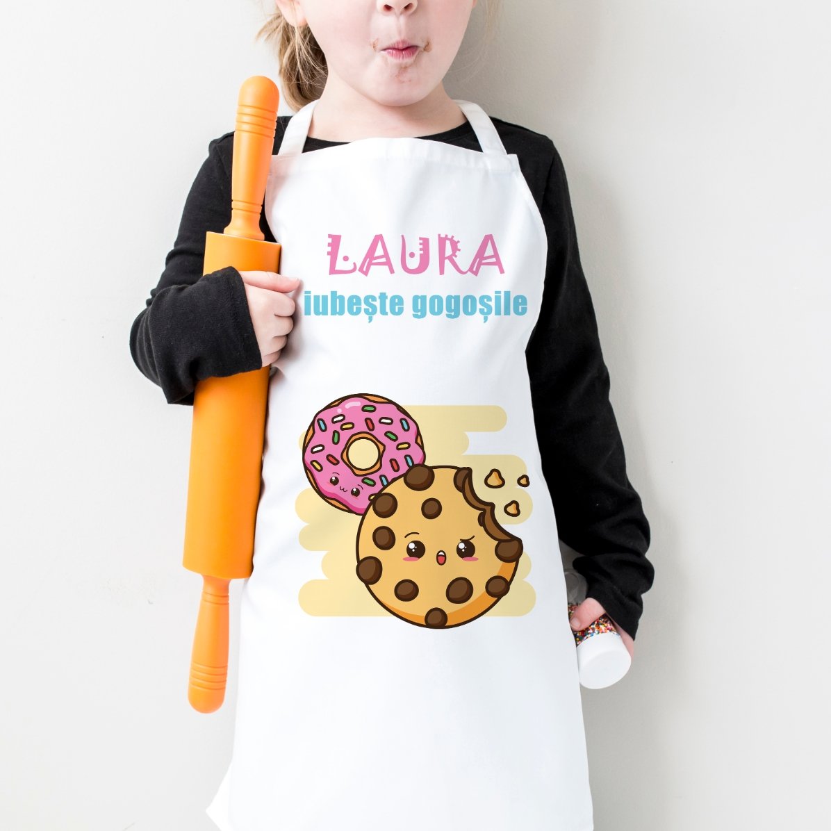 T-shirt personalizzata per bambini con scritta - Gli amanti delle ciambelle