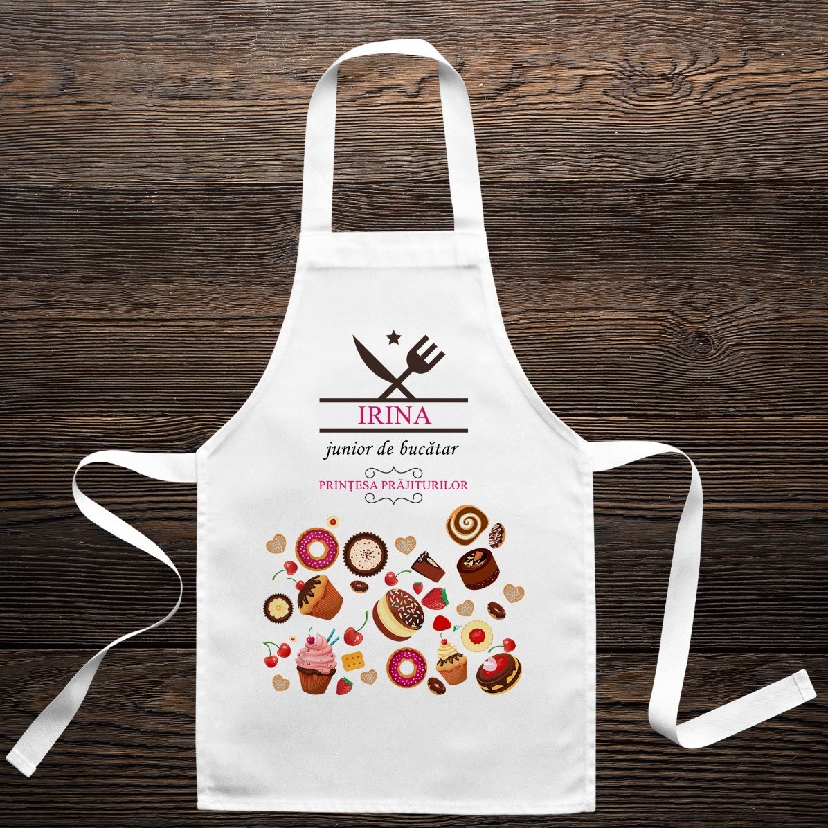 T-shirt personalizzata per bambini con scritta - Junior de bucatar