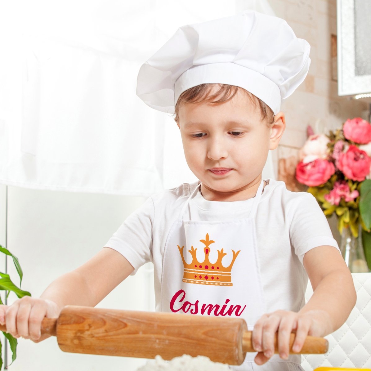 T-shirt personalizzata per bambini con scritta - Il re dei piatti