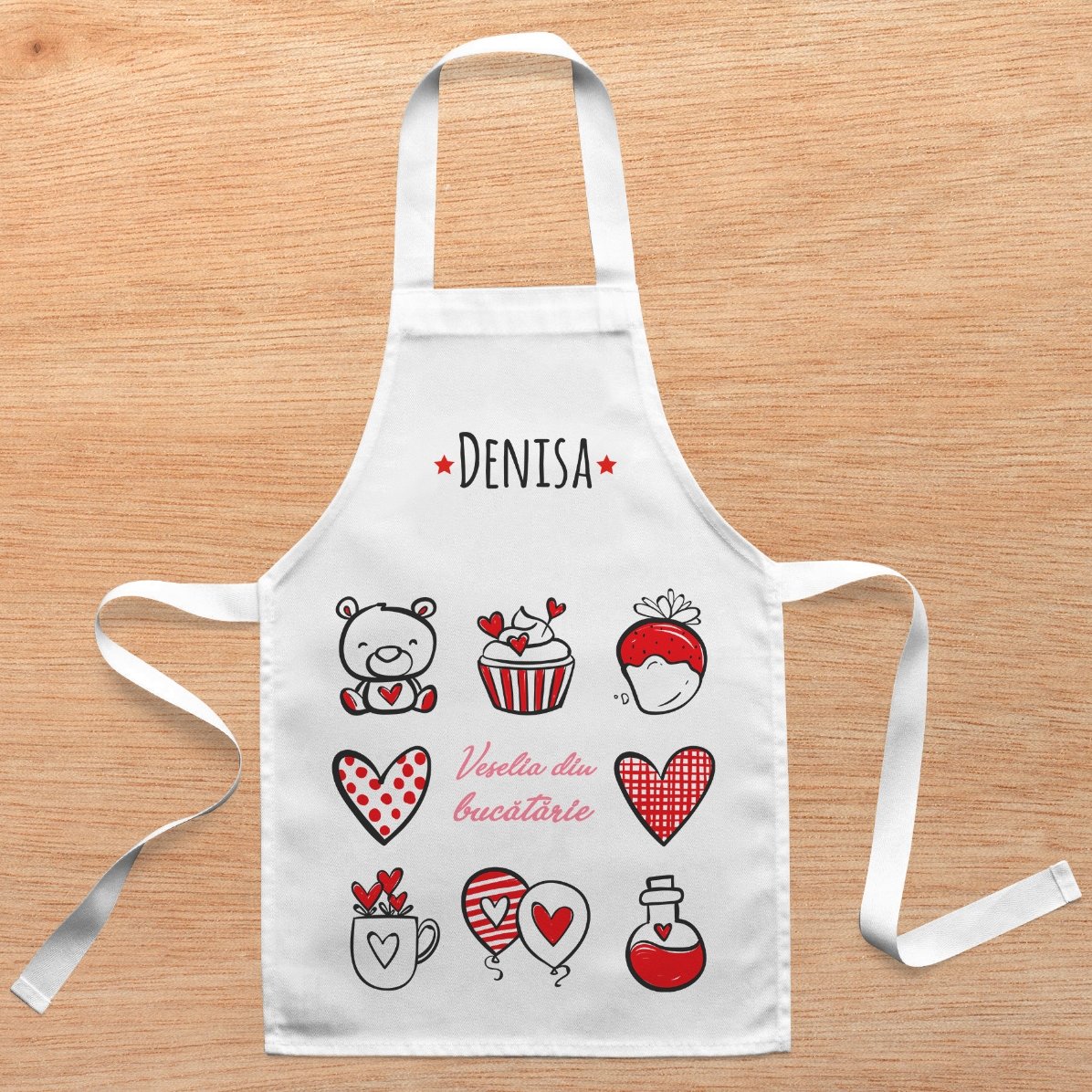 Set personalizzato per bambini con scritta - Allegria in cucina
