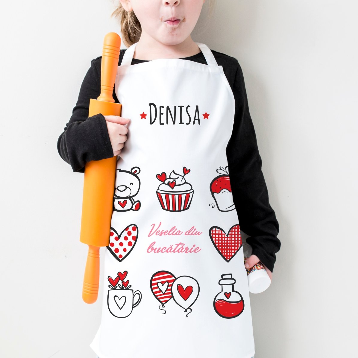 Set personalizzato per bambini con scritta - Allegria in cucina