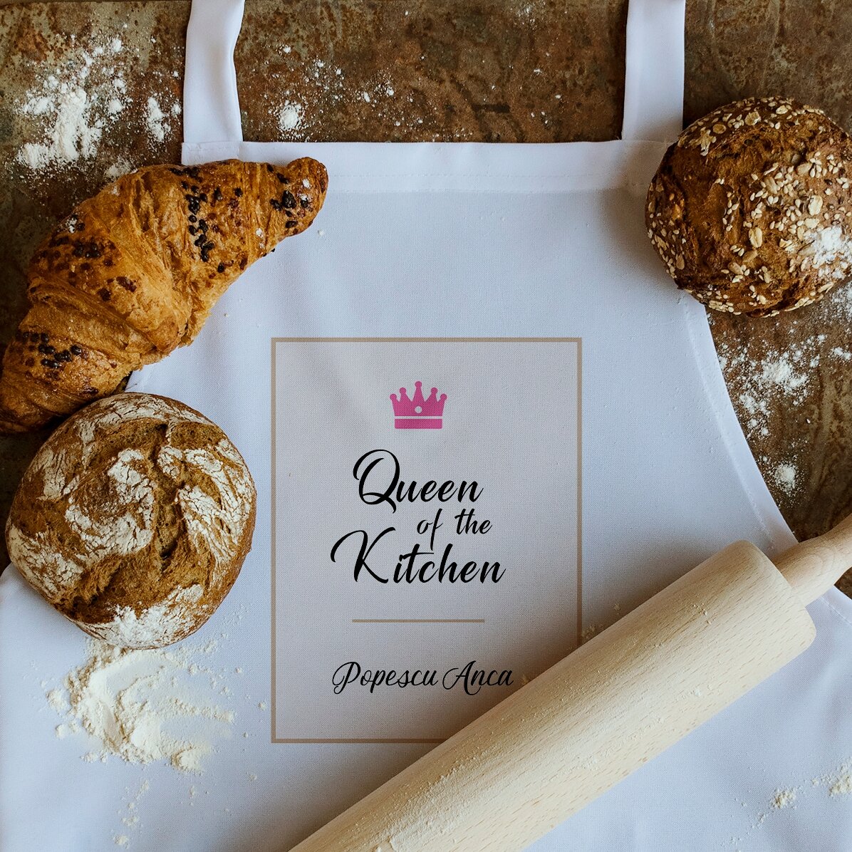 Modello bianco personalizzato - Queen Of The Kitchen