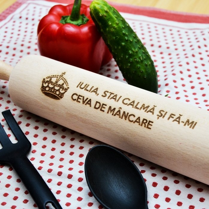Girabastoncini in legno personalizzato - Keep Calm