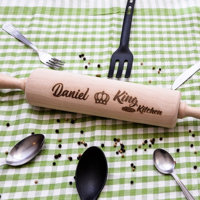 Mestolo in legno personalizzato - King of the Kitchen